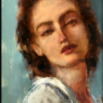 Natalie, Julia Wallace, 14x11, oil on linen panel, $475