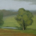 Catherine's Pond by Elana Hagler, oil on canvas mounted on panel 8 x 10 $1,800