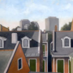 French Quarter Rooftops, Neal Brantely, oil on canvas, 18x24, SOLD