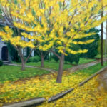 Ginkgo Tree, Neal Brantley, oil on canvas, SOLD