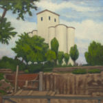 Riverfront Silos, Montgomery, Neal Brantely, oil on canvas, 22x28, $950