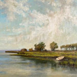 Afternoon on the Marsh, oil on canvas, 20x24, $1000 unframed